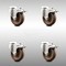 Service Caster 4 Inch 316SS High Temp Glass Filled Nylon Bolt Hole Caster Set with Lock Brake SCC-SS316BHTTL20S414-GFNSHT-4 - alternate 1